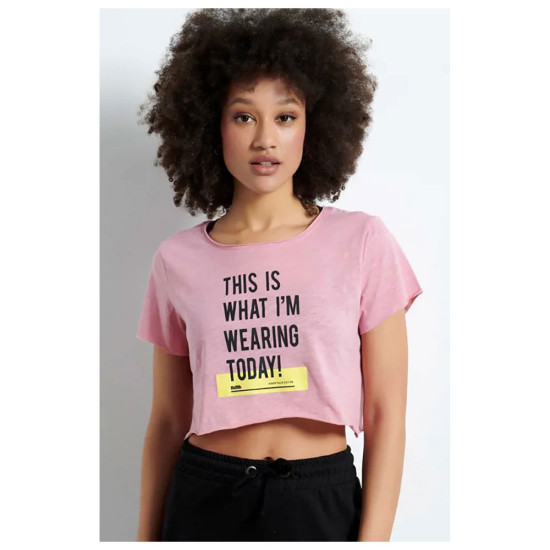 Bodytalk Γυναικεία κοντομάνικη μπλούζα Cropped